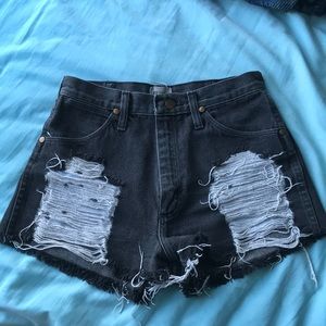 Wrangler Furst of a Kind Black Jean Shorts